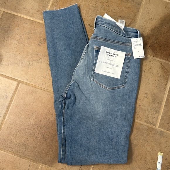 Good American Blue Jeans size 12 blue655 nwt - Picture 3 of 5